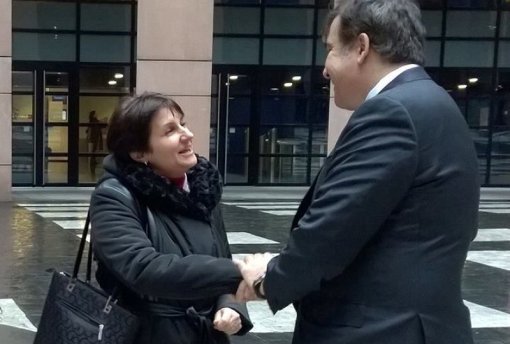 S b&yacute;val&yacute;m prezidentem Gruzie M. Saakashvilim